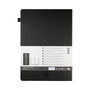 Sakura Cuaderno de tapa dura, papel rayado, tamaño A4, Negro